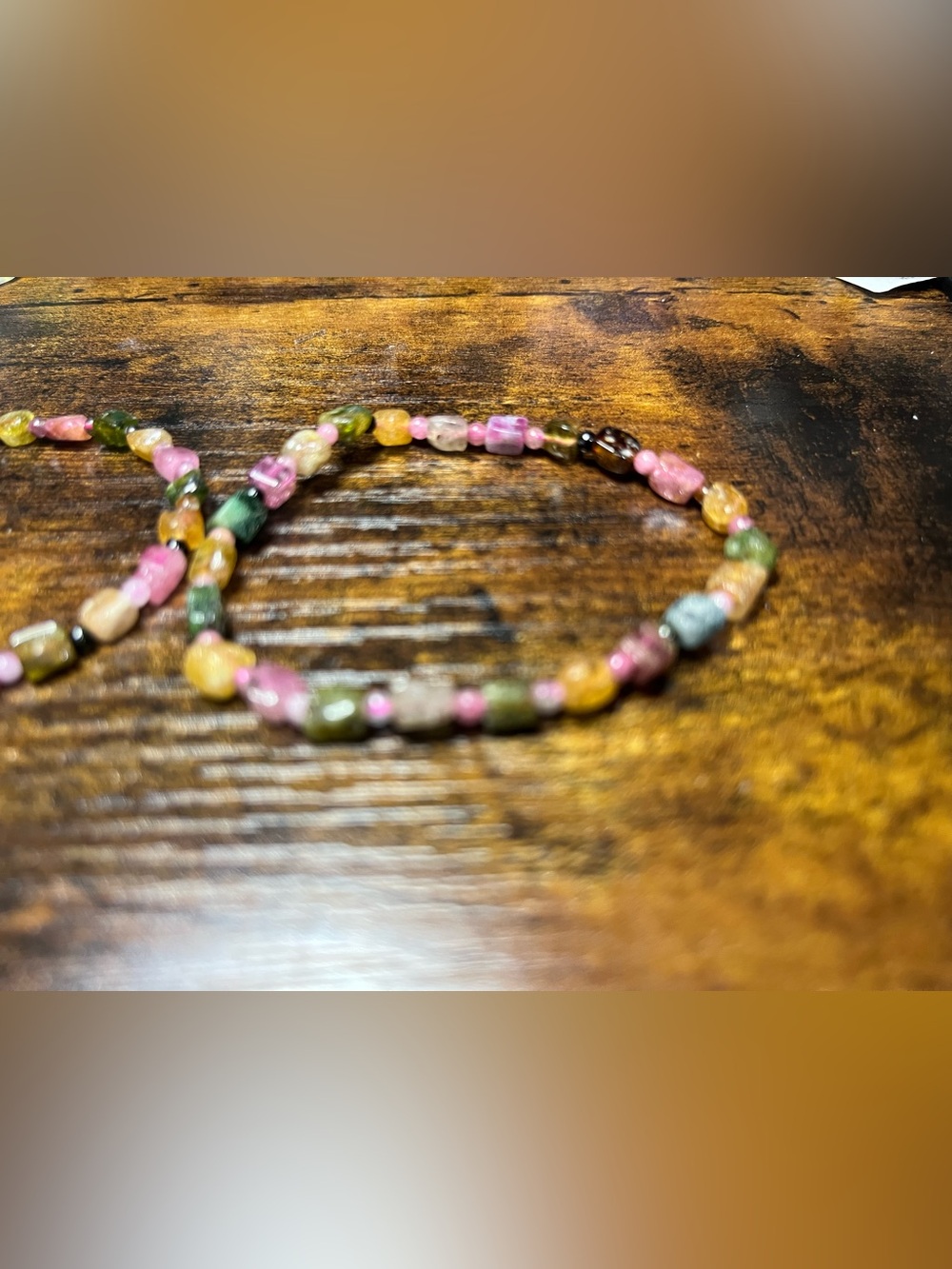 🌈 Natural Multicolor Tourmaline Bracelet Set - Two Included 🌈 - Picture 6 of 10
